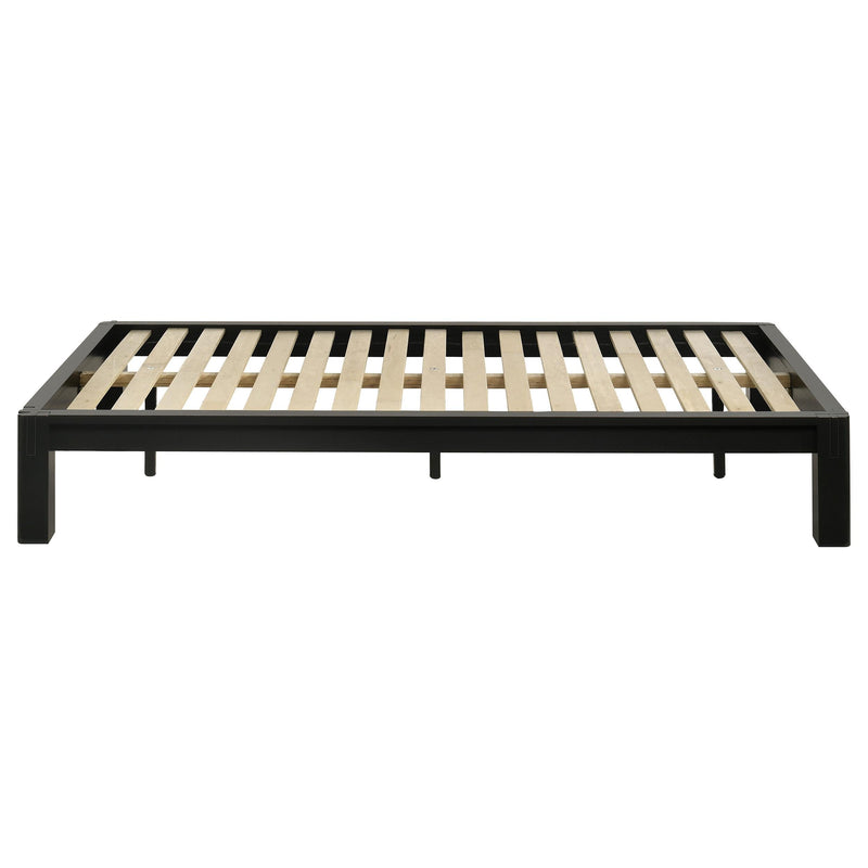 Gislen Twin Easy Assembly Wood Platform Bed Black - 316028BLKT