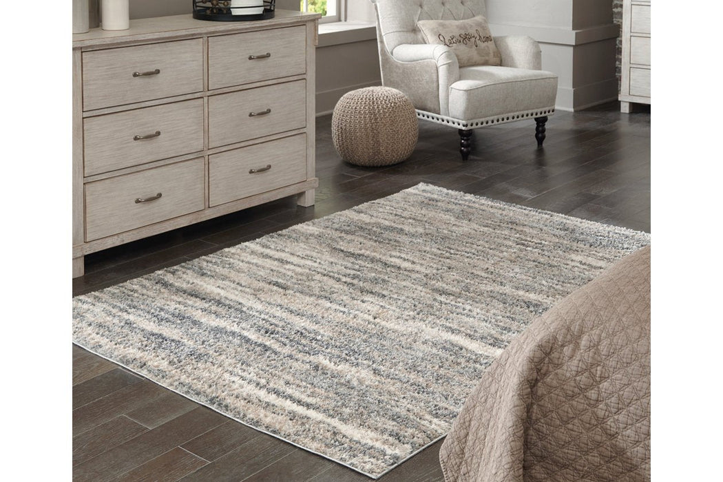 Gizela Ivory/Beige/Gray Large Rug - Gate FurnitureRug Large