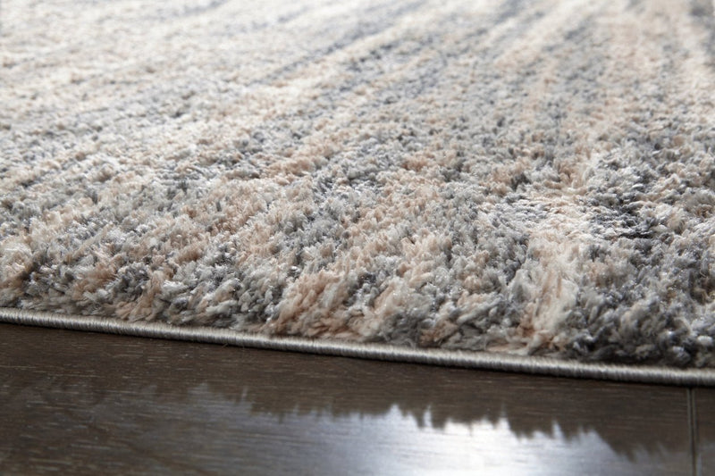 Gizela Ivory/Beige/Gray Medium Rug - Lara FurnitureRug Medium
