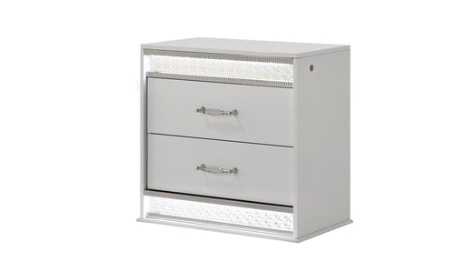 Glam Nightstand White - Glam Nightstand White