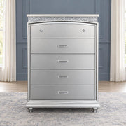 Glamis - 5 Drawers Silver Chest - B268-C