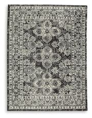 Glennisman Black/Gray/Ivory Medium Rug - R407272