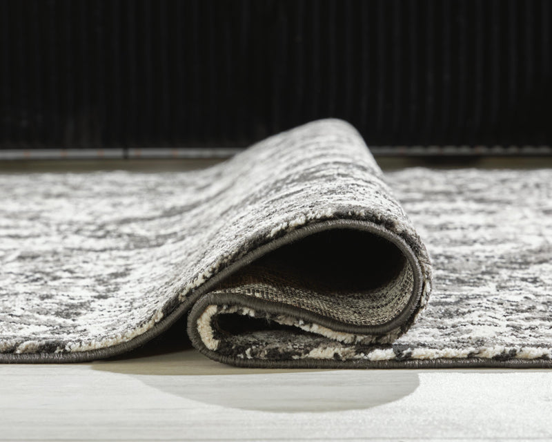 Glennisman Black/Gray/Ivory Medium Rug - R407272