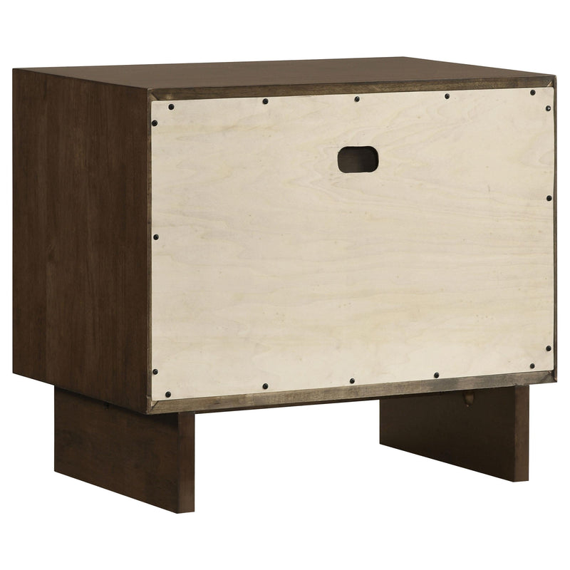 Glenwood 2-drawer Nightstand Bedside Table Warm Brown - 225012
