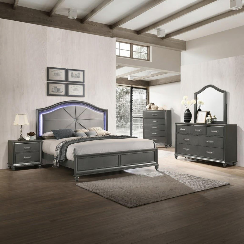 Glenwood - 2 Drawers Gray Nightstand - B340-N
