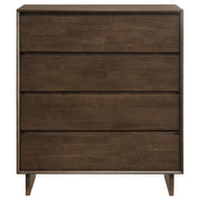 Glenwood 4-drawer Chest of Drawers Warm Brown - 225015
