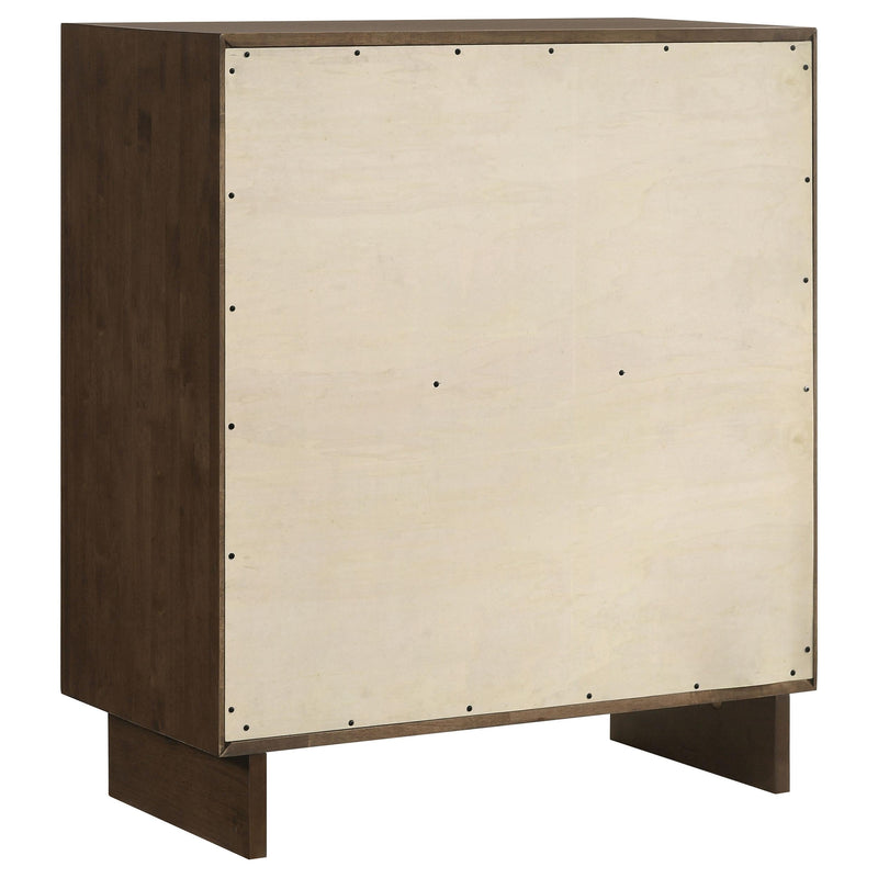 Glenwood 4-drawer Chest of Drawers Warm Brown - 225015