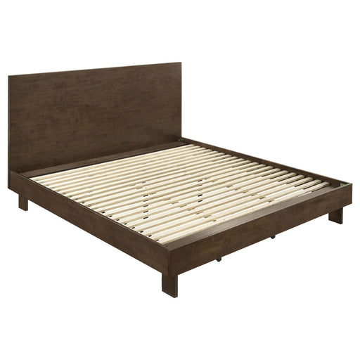 Glenwood 48-inch Eastern King Platform Panel Bed Warm Brown - 225011KE