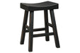Glosco Black Counter Height Bar Stool (Set of 2) - Gate FurnitureBarstool