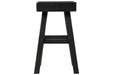 Glosco Black Counter Height Bar Stool (Set of 2) - Gate FurnitureBarstool