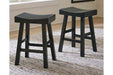 Glosco Black Counter Height Bar Stool (Set of 2) - Gate FurnitureBarstool