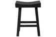 Glosco Black Counter Height Bar Stool (Set of 2) - Gate FurnitureBarstool