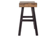 Glosco Medium Brown/Dark Brown Counter Height Bar Stool (Set of 2) - Gate FurnitureBarstool