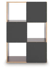 Glosmount Cherry/Light Brown Six Cube Organizer - EA1055-3X2