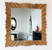 GMR102 GOLDEN LEAF WALL MIRROR - 210000007820