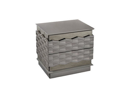 Gokce Nightstand With Back Mirror - 120-GOK-NS