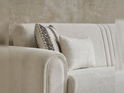 Gold Convertible Loveseat in Cream - 200-SER-GOL-PINAR03-2