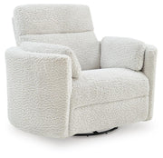 Gosaldo Silver Swivel Power Glider Recliner - PC8630395