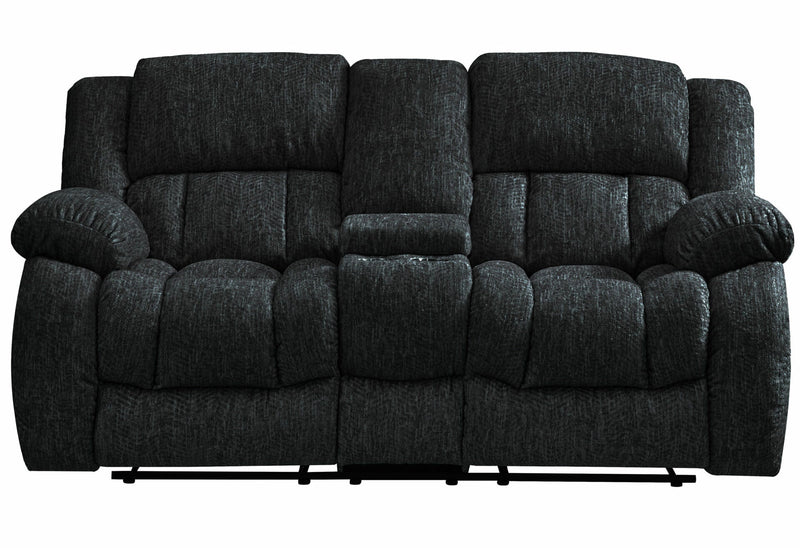 U250 Ebony Reclining Sofa/Console Reclining Loveseat/Glider Recliner - U250-EBONY-RS/CRLS/GR