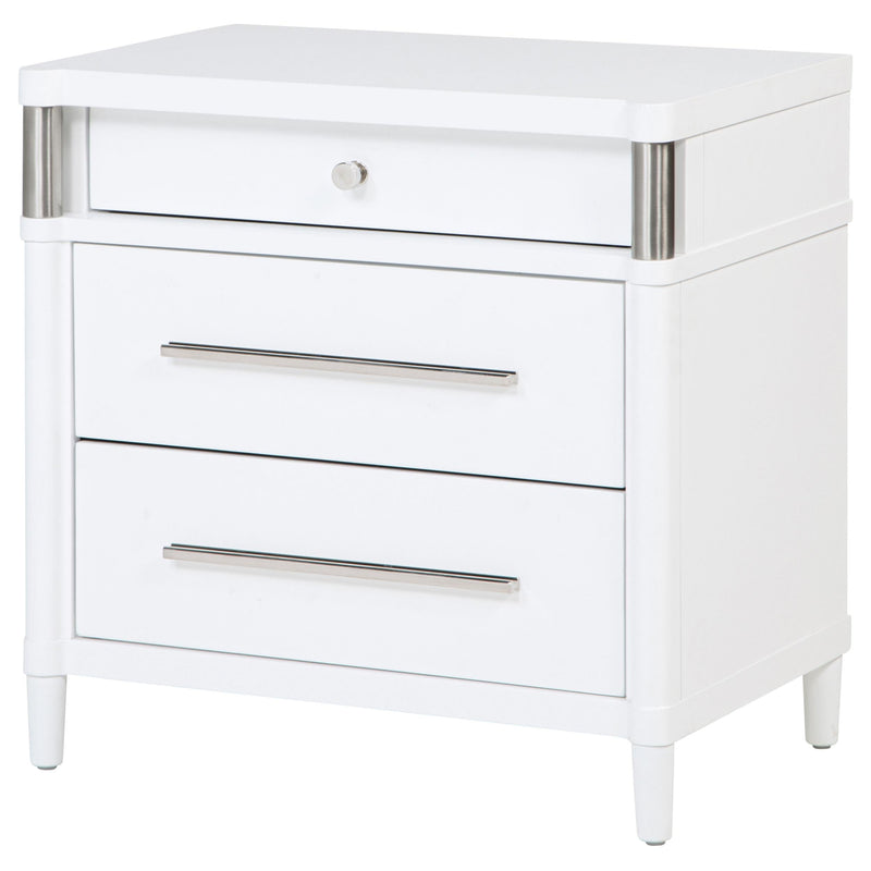 Gracemont 3-drawer Bedroom Nightstand Bedside Table White - 225072