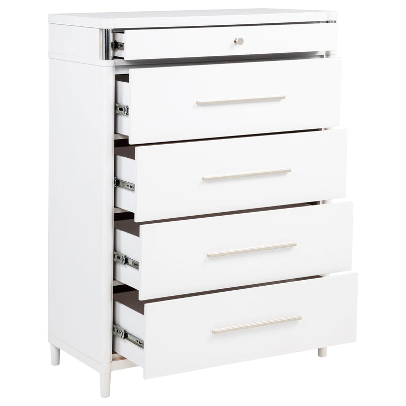 Gracemont 5-drawer Bedroom Chest of Drawers White - 225075