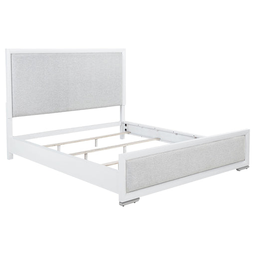 Gracemont 57-inch California King Panel Bed Grey and White - 225071KW