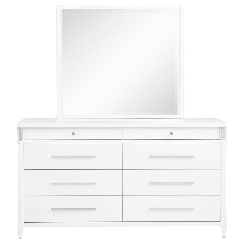 Gracemont 8-drawer Bedroom Dresser with Mirror White - 225073M