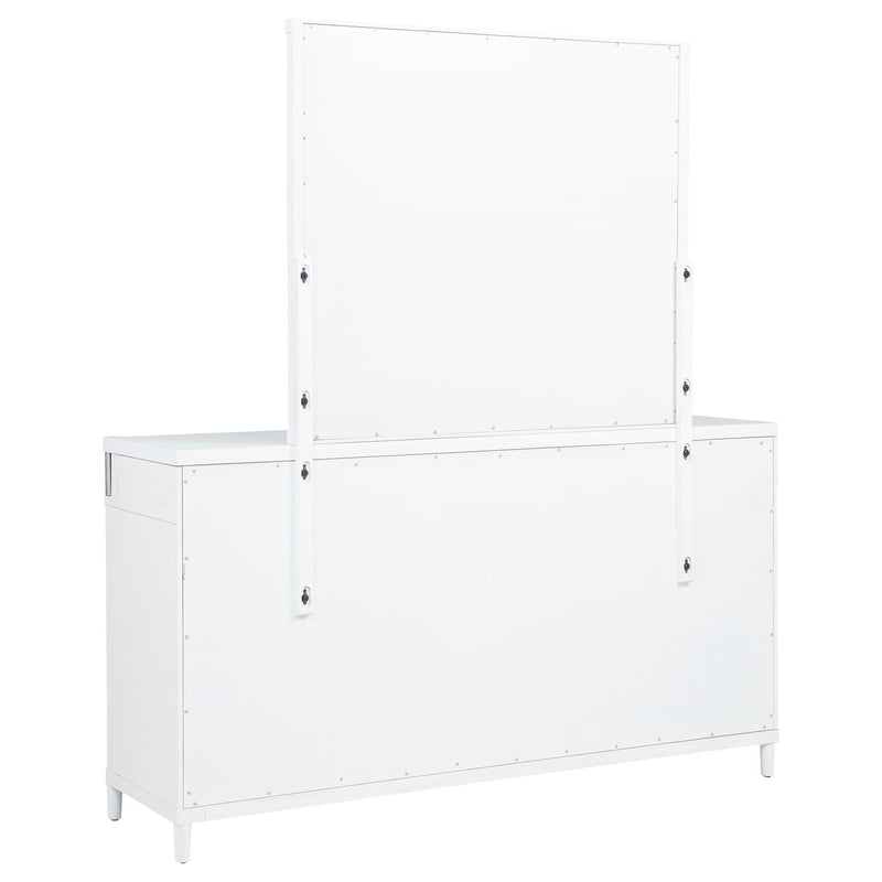 Gracemont 8-drawer Bedroom Dresser with Mirror White - 225073M
