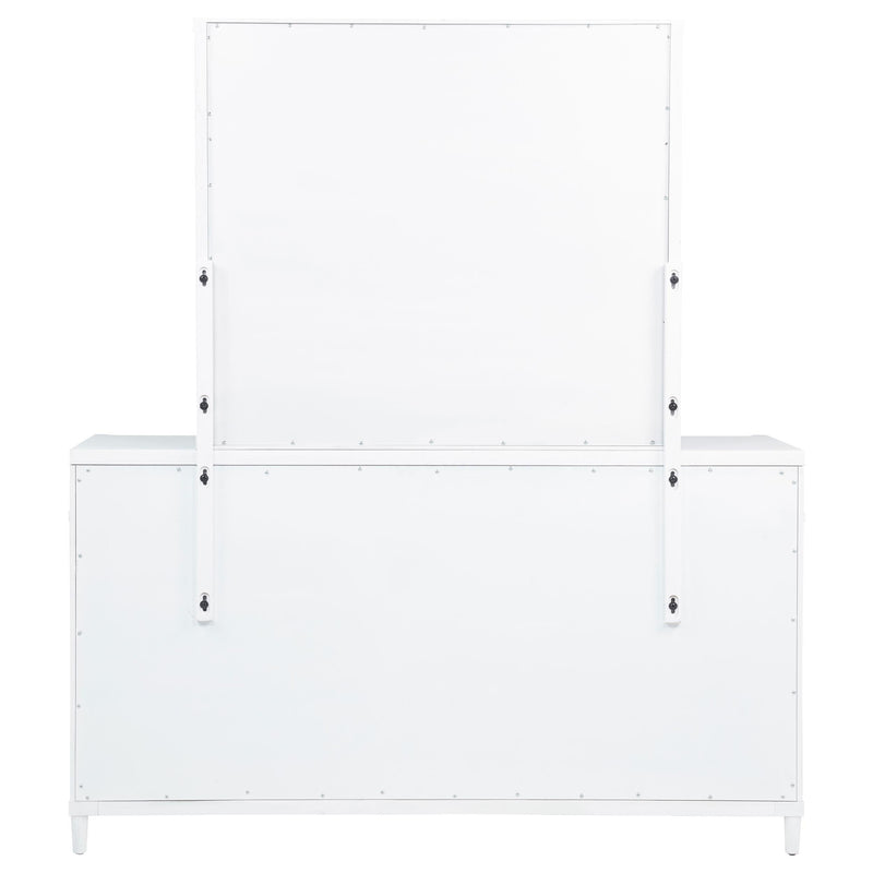 Gracemont 8-drawer Bedroom Dresser with Mirror White - 225073M