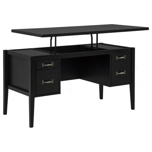 Graham 54-inch 4-drawer Double Pedestal Lift Top Computer Desk Black - 800866