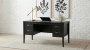 Graham 54-inch 4-drawer Double Pedestal Lift Top Computer Desk Black - 800866
