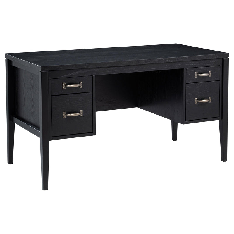 Graham 54-inch 4-drawer Double Pedestal Lift Top Computer Desk Black - 800866