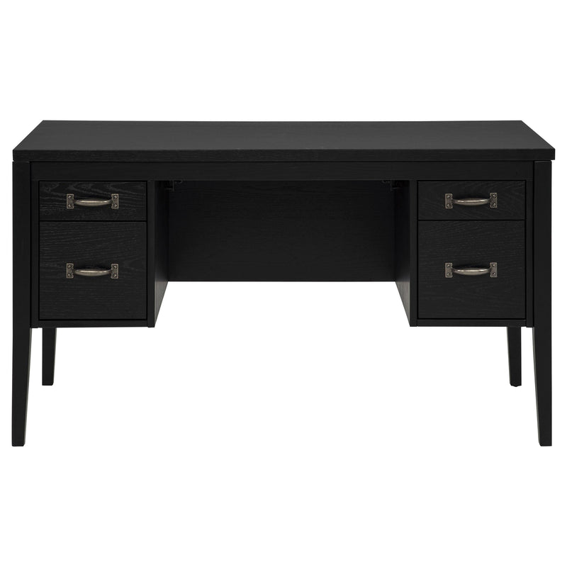 Graham 54-inch 4-drawer Double Pedestal Lift Top Computer Desk Black - 800866
