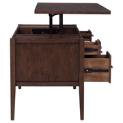 Graham 54-inch 4-drawer Double Pedestal Lift Top Computer Desk Chocolate - 800867
