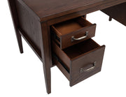 Graham 54-inch 4-drawer Double Pedestal Lift Top Computer Desk Chocolate - 800867