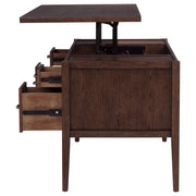 Graham 54-inch 4-drawer Double Pedestal Lift Top Computer Desk Chocolate - 800867