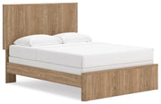 Gramburg Warm Natural Brown Queen Panel Bed - PCB1121B4