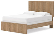 Gramburg Warm Natural Brown Queen Panel Bed - PCB1121B4