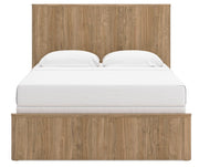 Gramburg Warm Natural Brown Queen Panel Bed - PCB1121B4