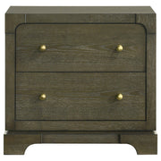 Gran Park 2-drawer Nightstand Bedside Table Dark Cocoa - 224932
