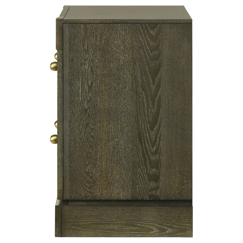 Gran Park 2-drawer Nightstand Bedside Table Dark Cocoa - 224932