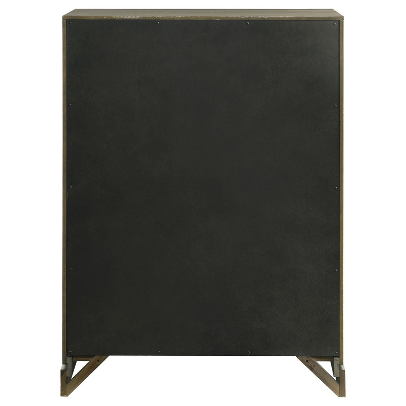 Gran Park 5-drawer Bedroom Chest of Drawers Dark Cocoa - 224935