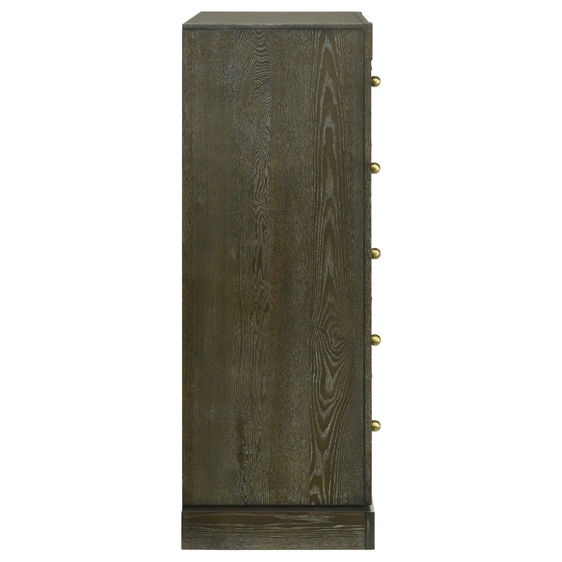 Gran Park 5-drawer Bedroom Chest of Drawers Dark Cocoa - 224935
