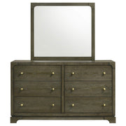 Gran Park 6-drawer Dresser and Mirror Dark Cocoa - 224933M