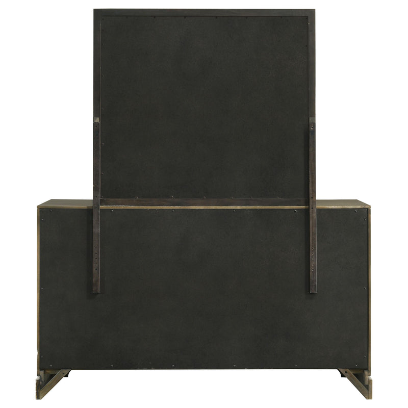 Gran Park 6-drawer Dresser and Mirror Dark Cocoa - 224933M