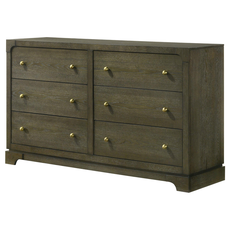 Gran Park 6-drawer Dresser Cabinet Dark Cocoa - 224933