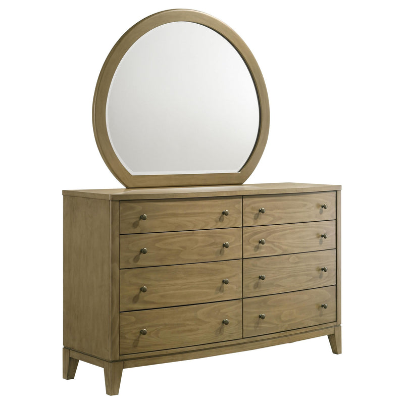 Granada 8-drawer Dresser and Mirror Natural Pine - 224923M
