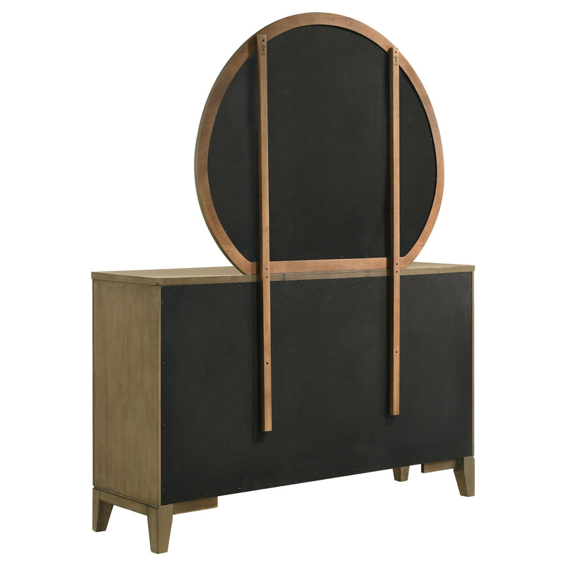 Granada 8-drawer Dresser and Mirror Natural Pine - 224923M