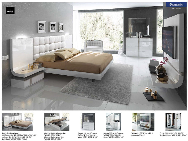 Granada Bed Queen - Lara Furniture