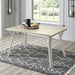 Grannen White/Natural Dining Table - Gate FurnitureDining Table